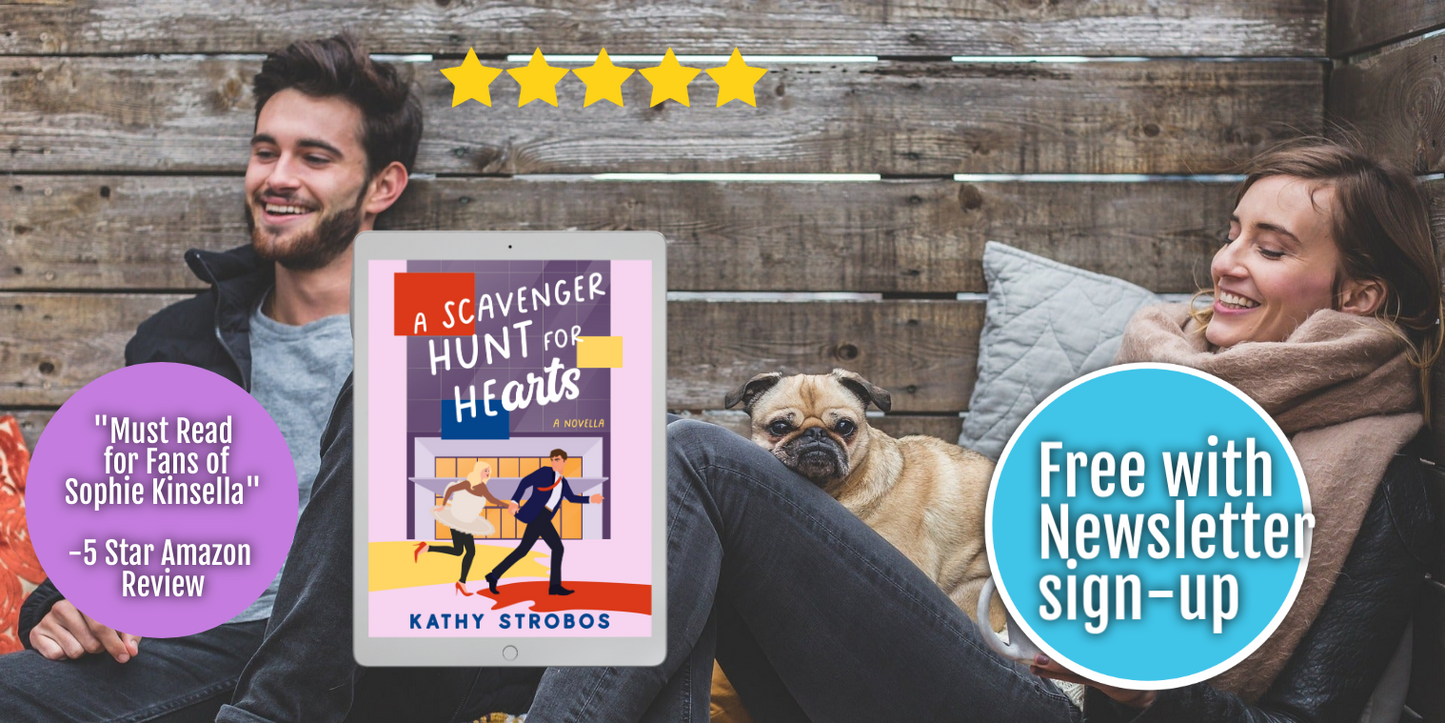 A Scavenger Hunt for Hearts - signed paperback novella with bookmarks and stickers! Perfect gift for art lovers!