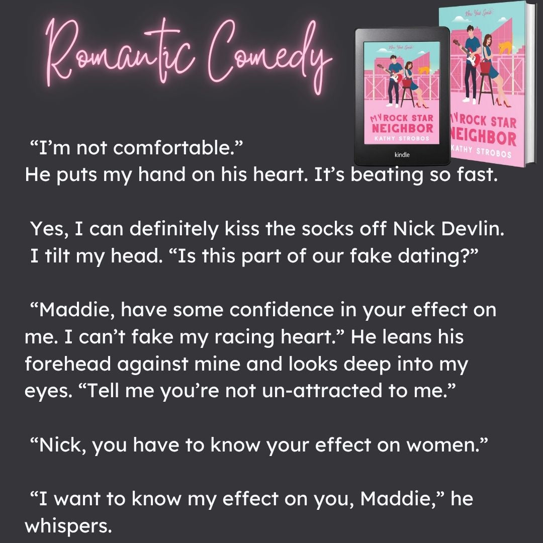 My Rock Star Neighbor ebook, a fake dating, frenemies-to-lovers romantic comedy