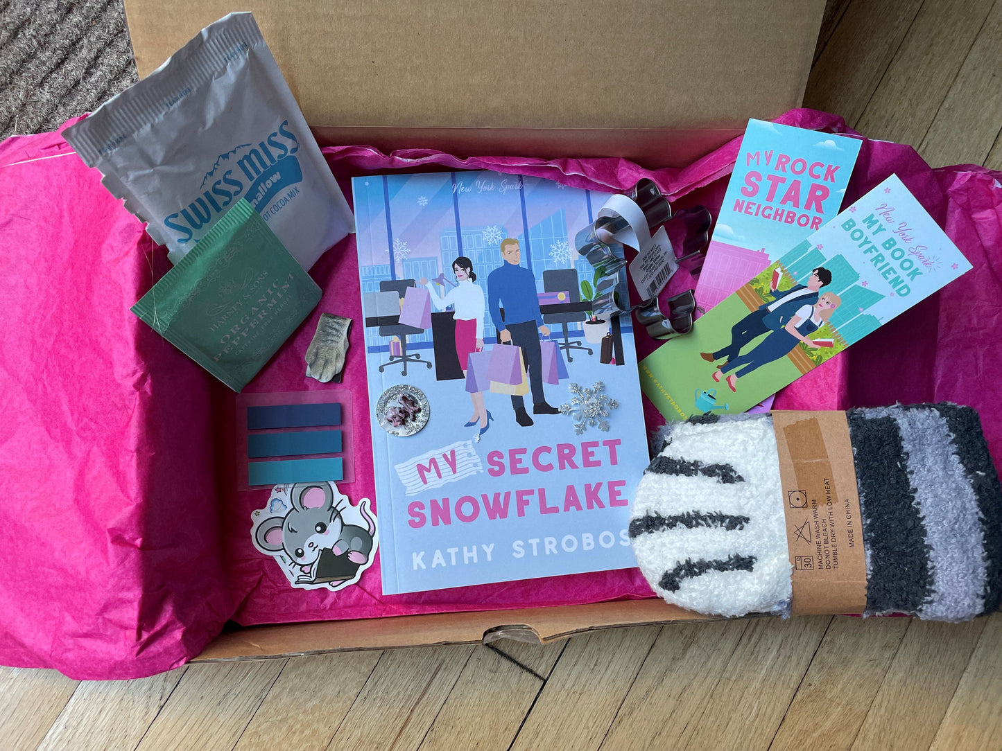 My Secret Snowflake signed paperback with lots of goodies!